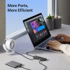 Ugreen CM219 HUB mit 4 USB-A 3.0-Anschlüssen und USB-A 3.0-Kabel – Schwarz
