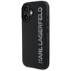 KARL LAGERFELD futerał do IPHONE 16 KLHCP16SRBKGVCK (3D Rubber Elongated Glitter) czarny
