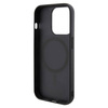 Guess GCube Stripes MagSafe Hülle für iPhone 15 Pro Max – Schwarz