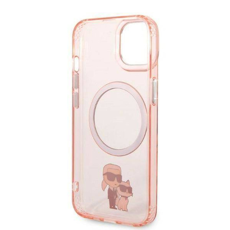Karl Lagerfeld IML NFT Karl & Choupette MagSafe - Etui iPhone 14 Plus (różowy)