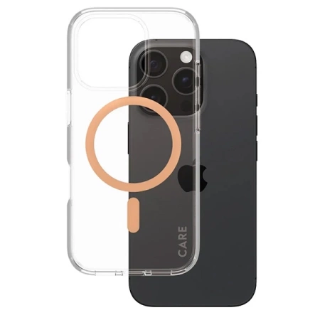 CARE by PanzerGlass Flagship Case iPhone 16 Pro 6.3&quot; Peachy MagSafe 1374