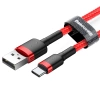 Baseus Cafule Cable - Kabel do ładowania i transmisji danych USB do USB-C 2 A, 2 m (czerwony)