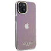 Etui Guess IML Faceted Mirror Disco Iridescent do iPhone 15 - różowe