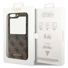 Original Handyhülle SAMSUNG GALAXY Z FLIP 5 Guess Hardcase 4G Charms Collection (GUHCZF5GF4GBR) braun