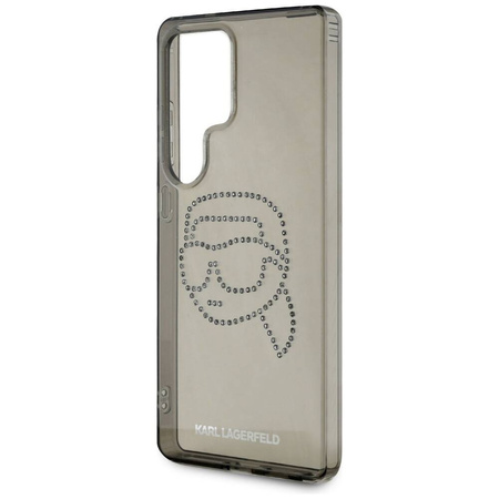 Etui Karl Lagerfeld Rhinestones Karl Head Logo Samsung Galaxy S25 Ultra czarny