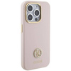 Guess nakładka do iPhone 15 Pro 6,1&quot; GUHCP15LM4DGPP różowa HC SILICONE LOGO STRASS 4G