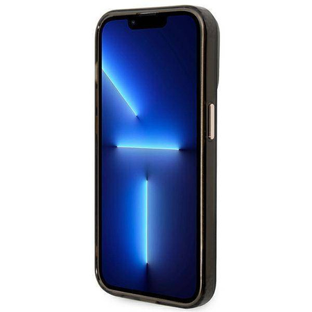 Guess Gold Outline Translucent MagSafe - Etui iPhone 14 Pro Max (czarny)
