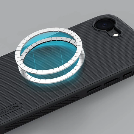 Nillkin Super Frosted Shield Pro Magnetisches Case für iPhone 16e - Schwarz