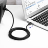 UGREEN US135 Kabel USB 2.0 A-B do drukarki, pozłacany, 1m (czarny)