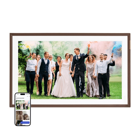 Digital photo frame Arzopa D156 (dark brown) 15.6”