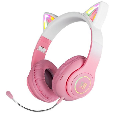 Defender słuchawki Bluetooth Freemotion B505 Led różowy/pink (63505)