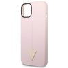 Schutzhülle IPHONE 14 PLUS Guess Hardcase Silicone Triangle violett