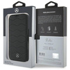 Original Handyhülle IPHONE 16 PRO MAX Mercedes Hardcase MB Waves Leather (MEBKP16X23RWRSK) schwarz
