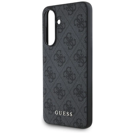 Guess 4G Metal Gold Logo Case für Samsung Galaxy A56 - Schwarz