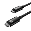 Baseus Tungsten Gold USB-C 3.2 / USB-C 3.2-Kabel 100 W 4K 60 Hz 1,5 m – Schwarz