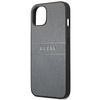 Guess nakładka do iPhone 13 Mini 5,4" GUHCP13SPSASBGR szary Saffiano Strap