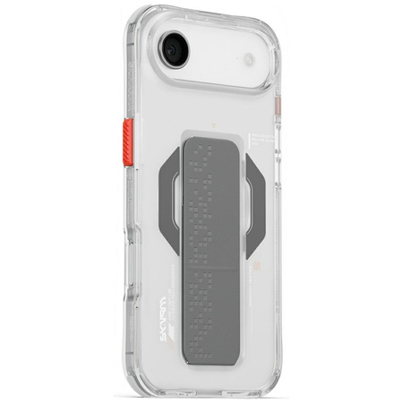 Etui Skinarma Haxa do iPhone Air Magnetic Charging + Grip Stand przezroczysty