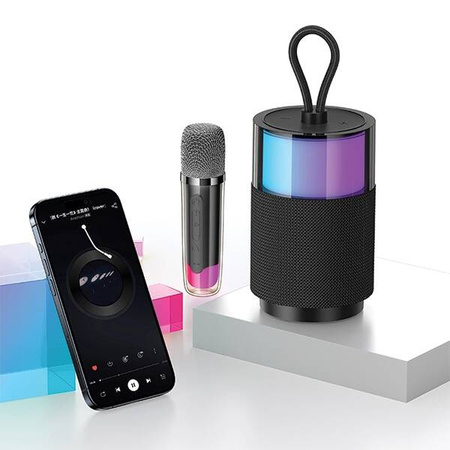 USAMS Głośnik Bluetooth 5.3 YIN Series z bezprzewodowym mikrofonem YX13YX01 (US-YX013)