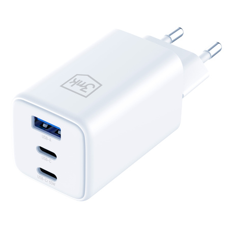 Accessories - 3mk Hyper GaN Charger 65W QC4+ PD PPS USB 1A2C White EU