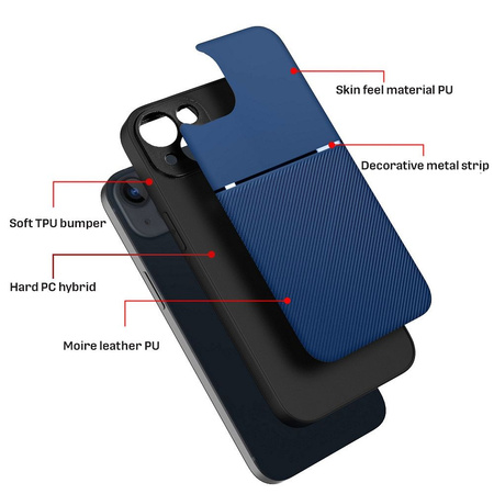 Futerał NOBLE do IPHONE 15 Pro niebieski