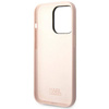 Original Handyhülle IPHONE 14 PRO MAX Karl Lagerfeld Hardcase Silicone Choupette Body hell-pink
