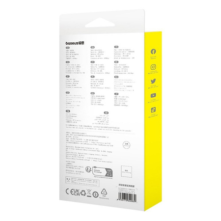 BASEUS kabel Typ C do Typ C Explorer Power Delivery 100W 1m niebieski P10319703311-00 / CB000043