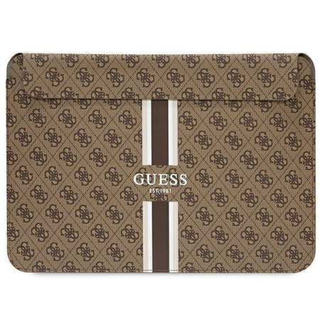 Bag LAPTOP 16" Guess Sleeve 4G Printed Stripes (GUCS16P4RPSW) brown