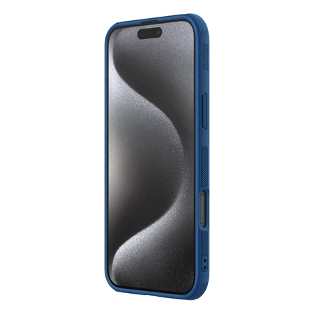 Nillkin Super Frosted Shield Pro magnetische Hülle für iPhone 16 Pro – blau
