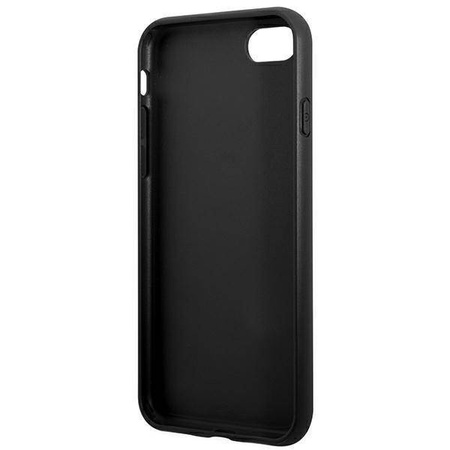 Original Handyhülle IPHONE SE 2022 / SE 2020 / 7 / 8 Guess Hard Case 4G Metal Gold Logo (GUHCI8G4GFBR) braun