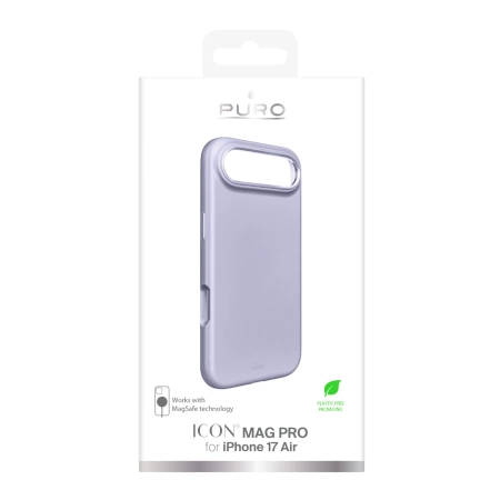 Pure Icon Mag Pro Liquid Silicone Case für iPhone 17 Air, MagSafe kompatibel, mit Kameraschutz und Aluminiumknöpfen - Pink