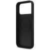 Guess Leather 4G Triangle Strass MagSafe Case für iPhone 17 Pro Max - Schwarz