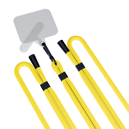 3MK EasyClip Yellow (black) smycz do telefonu
