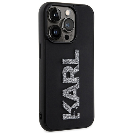 Karl Lagerfeld nakładka do iPhone 15 Pro Max 6,7" KLHCP15X3DMBKCK czarna HC 3D Logo Glitter