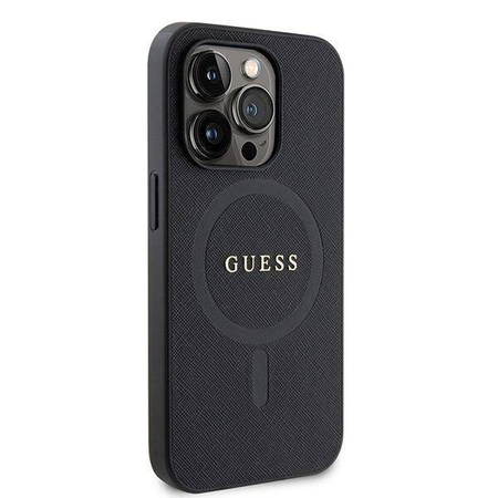 Guess GUHMP15LPSAHMCK iPhone 15 Pro 6.1&quot; black/black hardcase Saffiano MagSafe