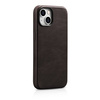 iCarer Oil Wax Premium Leather Case iPhone 14 Plus Magnetic Leather Case with MagSafe Brown (WMI14220703-BN)