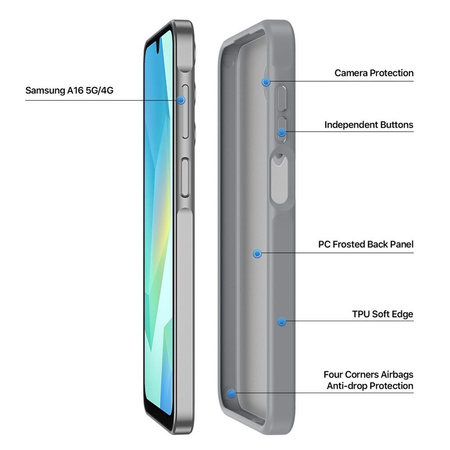 DUX DUCIS futerał YIND do SAMSUNG A16 5G szary