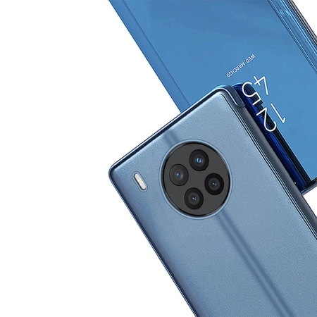 Clear View Case Hülle für Huawei Nova 8i Hülle mit Klappe schwarz