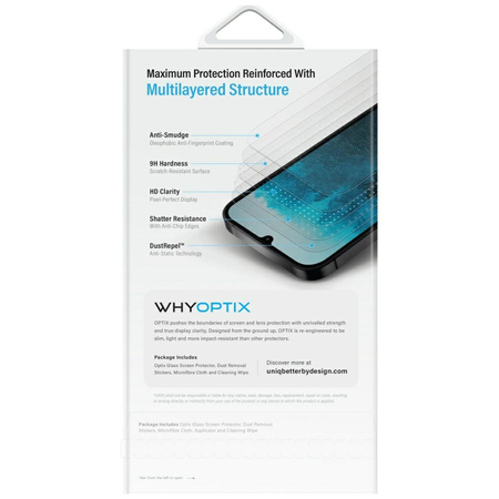 Szkło hartowane UNIQ Optix Clear do      Samsung Galaxy Z Fold7
