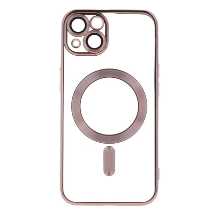 Nakładka Color Chrome Mag do iPhone 16 6,1&quot; różowo-złota