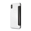 Original Handyhülle IPHONE X / XS Karl Lagerfeld Bookcase Signature Glitter schwarz