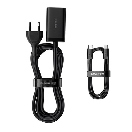 Baseus Quick Charger GaN3 Pro, 2x USB-C, 2x USB, 65W (black)