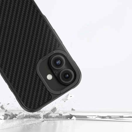 Etui pancerne AMAZINGTHING Titan Max Case z włóknami aramidowymi 1500D do iPhone 16 Plus - czarne