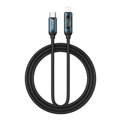 BWOO Pleciony kabel USB-C do Lightning 27W z animowanym podświetleniem, 1m