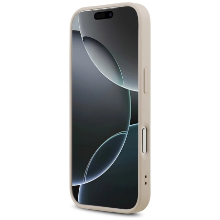 Guess Leather 4G Triangle Strass MagSafe Case for iPhone 17 Pro - Pink