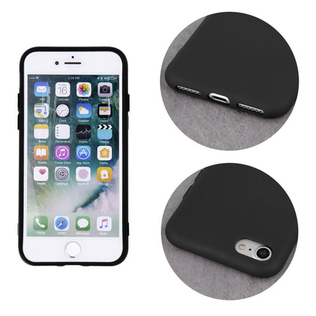 Etui do iPhone 16e czarne + Szkło na ekran + Szkło na aparat