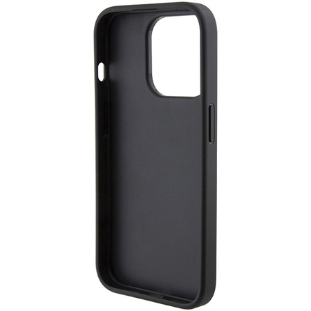 Karl Lagerfeld Quilted K Pattern Hülle für iPhone 15 Pro – Schwarz