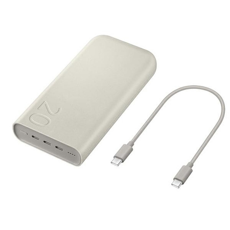 Powerbank Samsung EB-P4520XUEGEU 20000 mAh 3x USB-C 45W SFC - beige