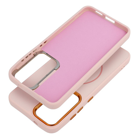 Futerał FRAME MAG COVER kompatybilny z MagSafe do SAMSUNG A26 pudrowy róż