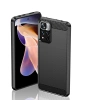 Carbon Case flexible case cover Xiaomi Redmi Note 11 Pro+ 5G (China) / 11 Pro 5G (China) / Mi11i HyperCharge / Poco X4 NFC black