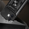 Hybrid Armor Camshield iPhone 16 Plus Armored Case with Camera Cover and Stand - Black
